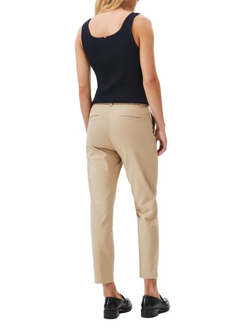 Pantalone donna beige in cotone Tommy Hilfiger | WW0WW45920Z00